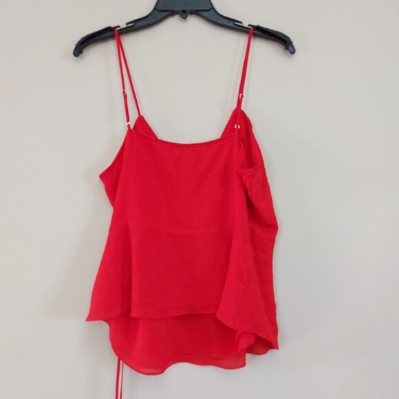 Naked Zebra red spaghetti strap wrap top size medium - Picture 6 of 6